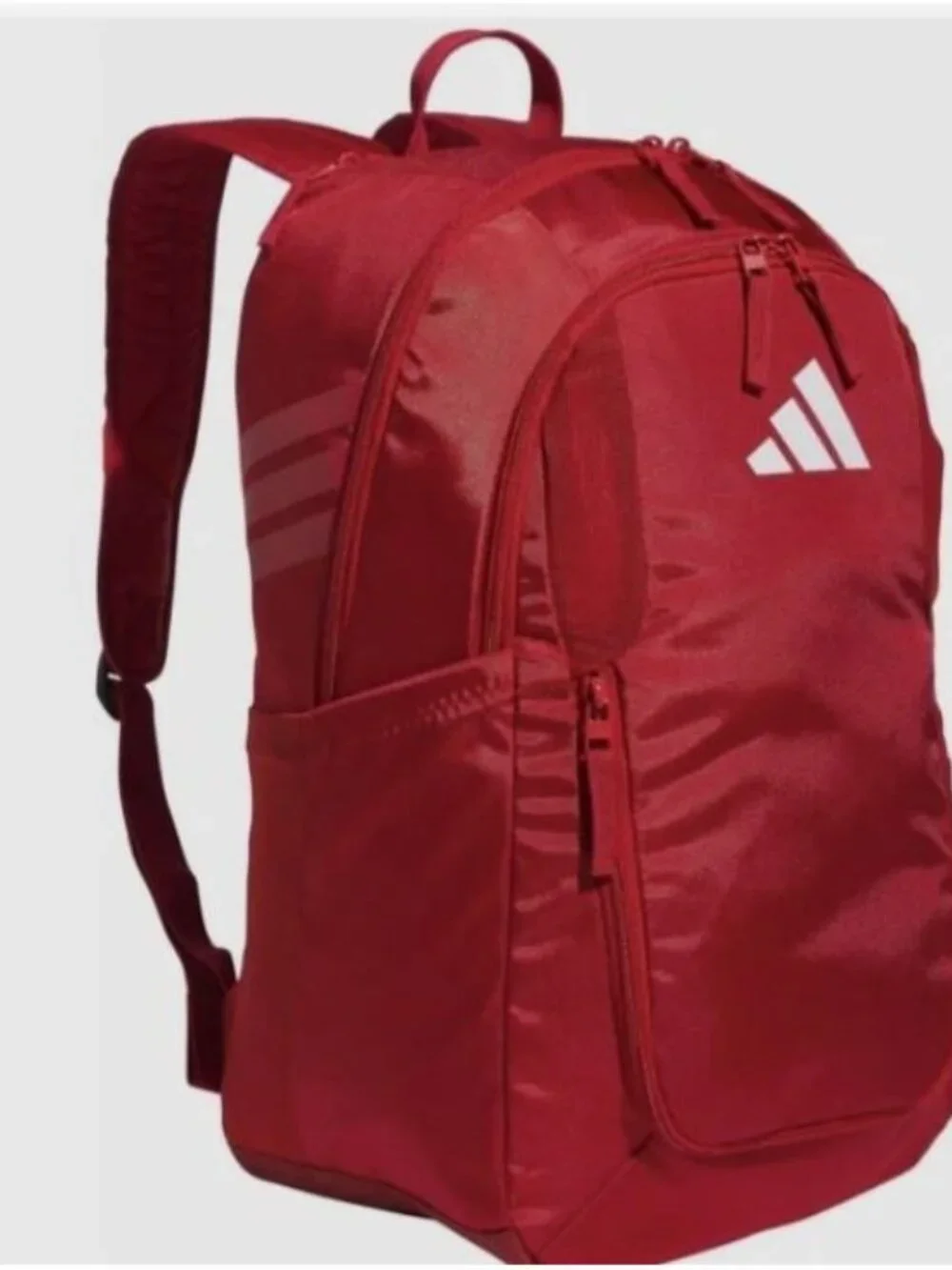 ADIDAS Stadium 4 Soccer Backpack Red JJ7725 Ball Pocket Sports Gear Bag